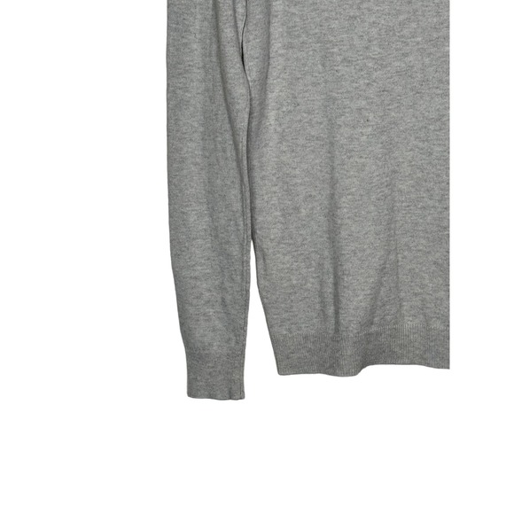 J. Crew Teddie Sweater - Women's Size XS,‎ Gray, Cocktail Logo, 100% Cotton - Picture 8 of 10